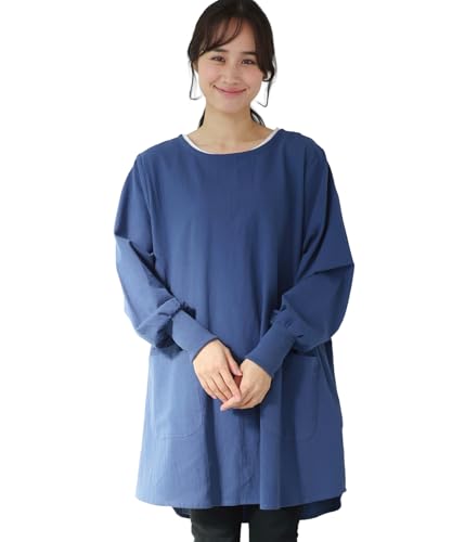 新品 激安 エプロン M業務用【着丈60cm】ネイビー)50枚セット 日本製 ワンタッチ防水エプロン 胸付 (90cm×115cm) 紺 業務用 食品加工